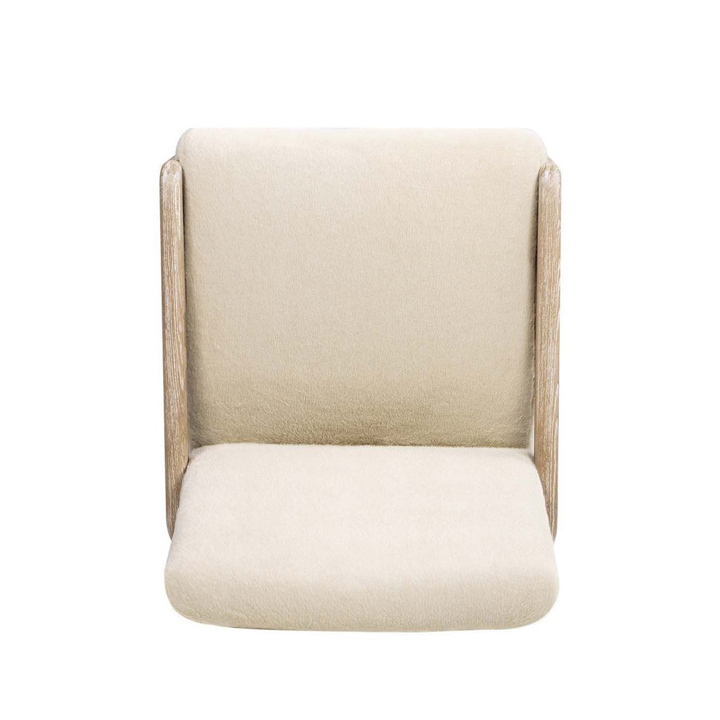 Arizona 25.5" Solid Ash Wood Upholstered Counter Stool