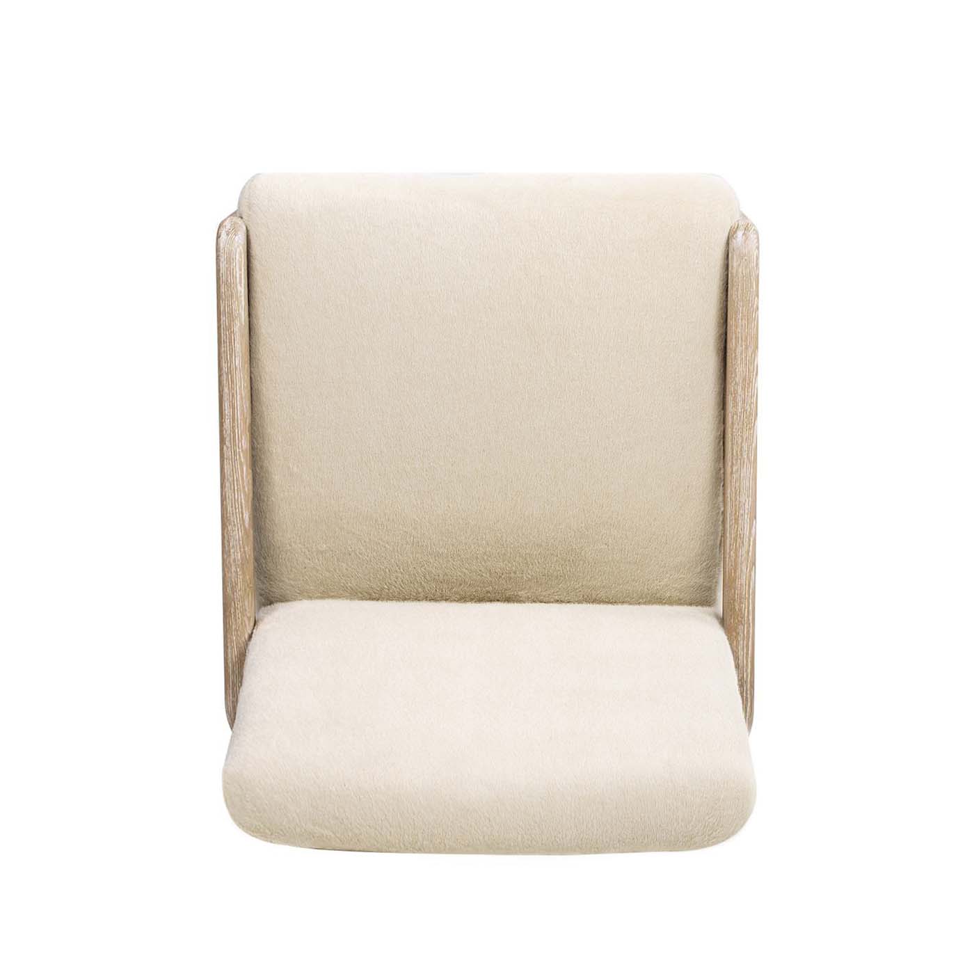 Arizona 25.5" Solid Ash Wood Upholstered Counter Stool