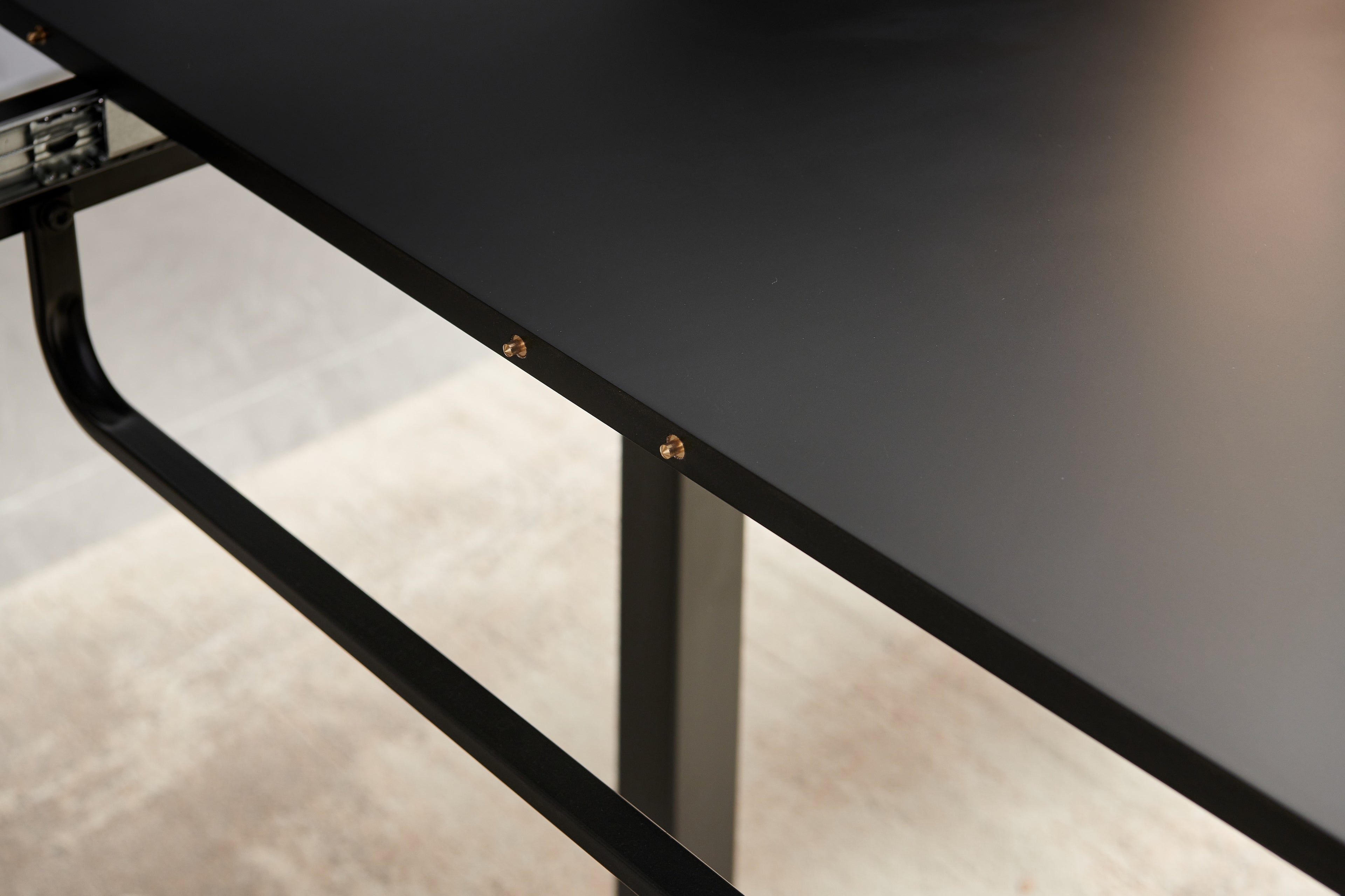 Square Extendable Dining Table with Metal Legs