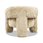 Avalon 35" Genuine Sheepskin Fur Split Barrel Back Accent Chair