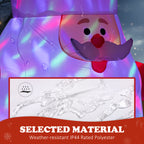 Inflatable Christmas Santa Claus with Rotating Light