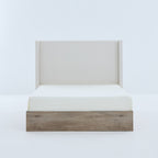 Shelton Upholstered Wingback Bed