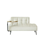 54-Inch Modern Two-Seater Velvet Sofa