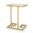 Modern Glam C-Shaped End Table