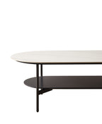 Ceramic MDF Double Layer Coffee Table