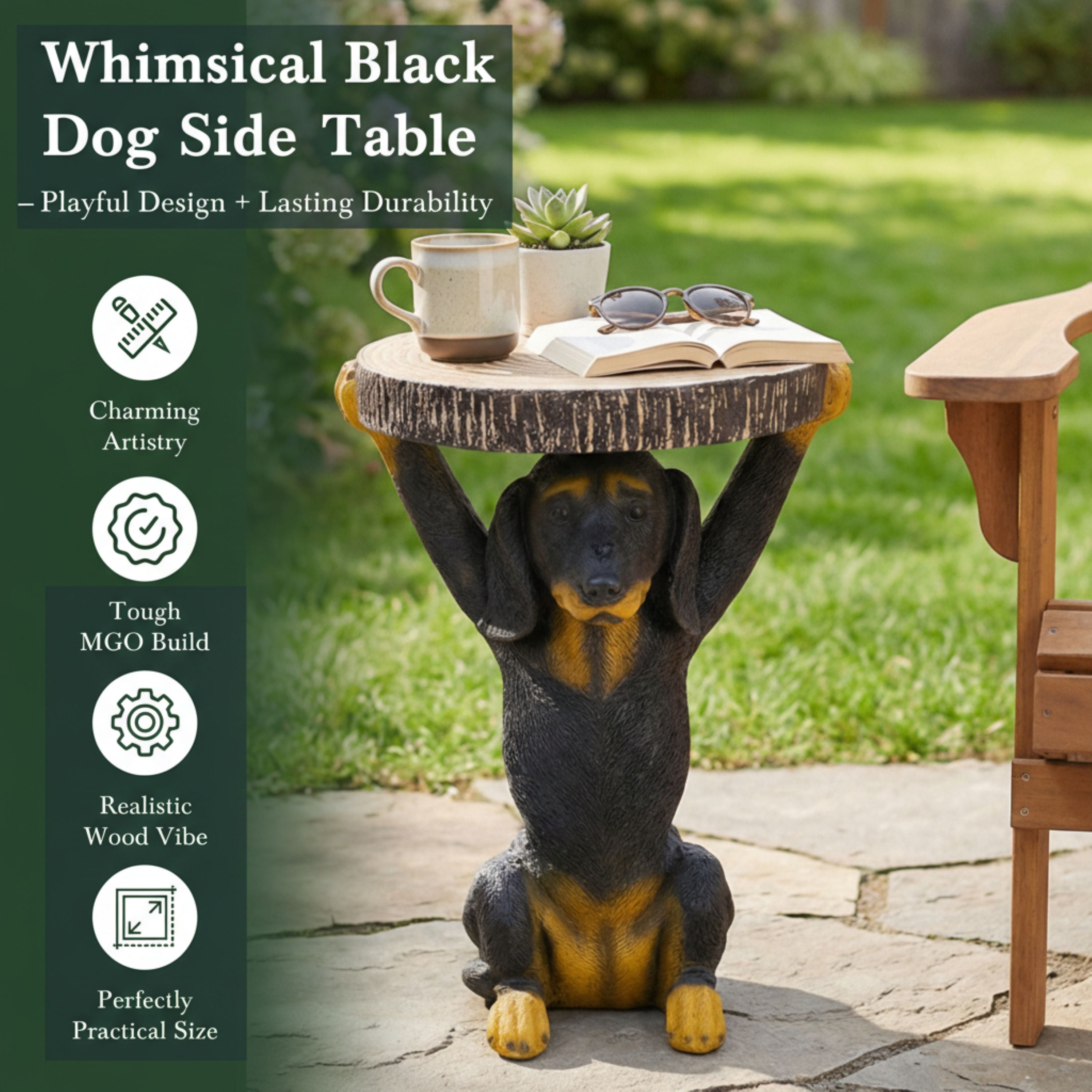Black Dog Side Table