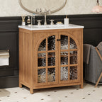30 Inches Bathroom Vanity with Ceramic Sink