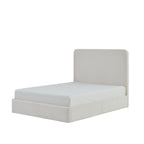 Canter Tall Headboard Upholstered Bed - Pearl