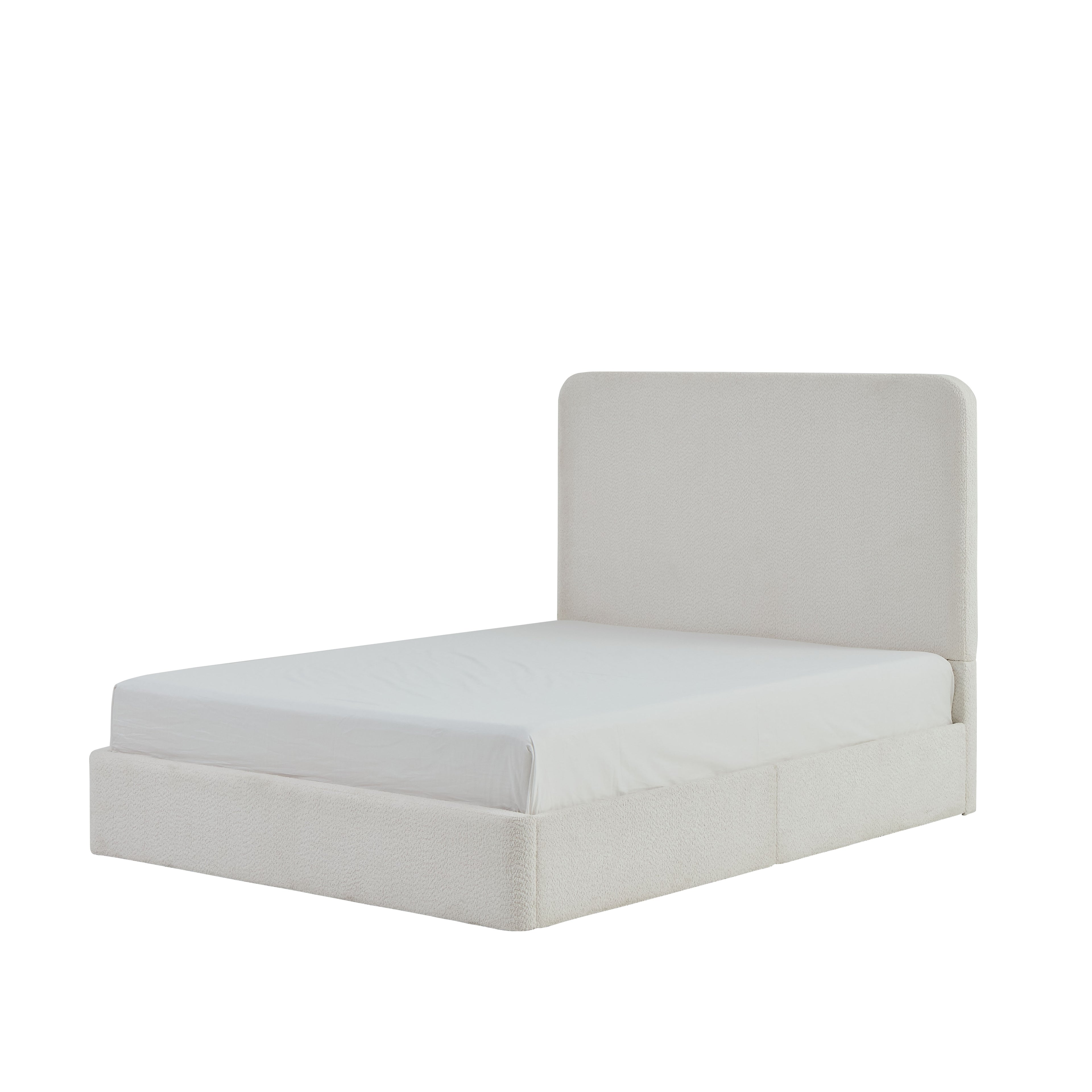 Canter Tall Headboard Upholstered Bed - Pearl
