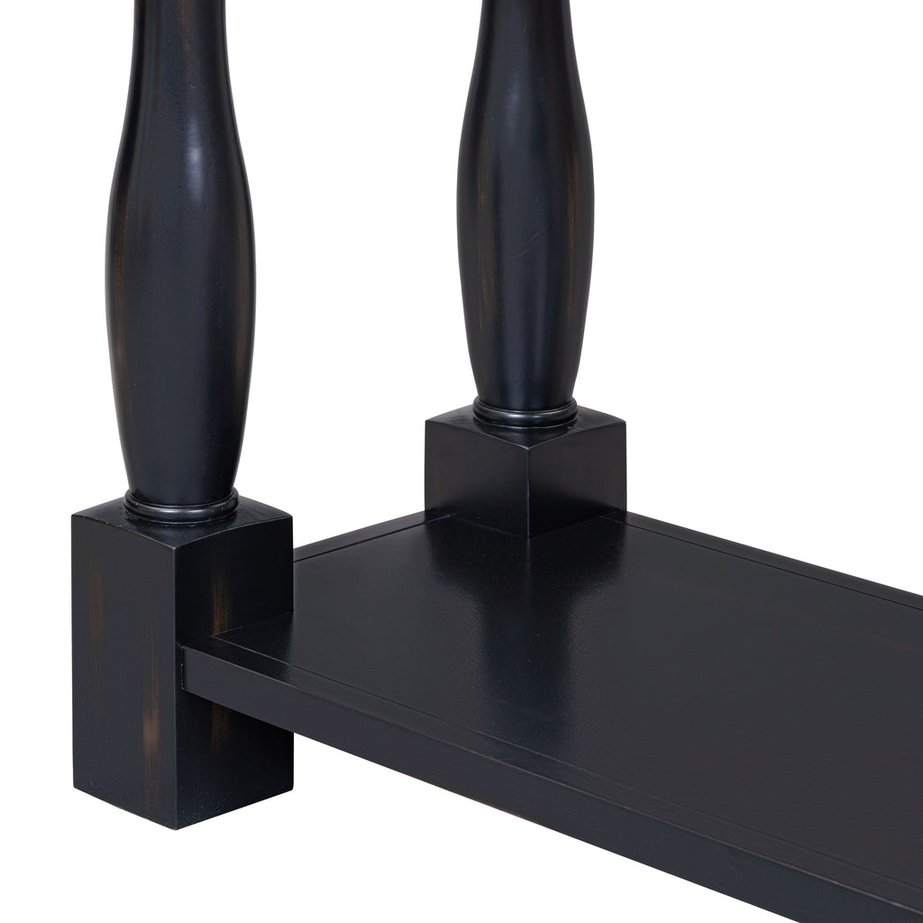 TREXM Console Table - 63" Long with Drawers & Shelf