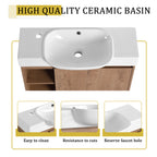 30'' Freestanding Bathroom Vanity with Ceramic Sink
