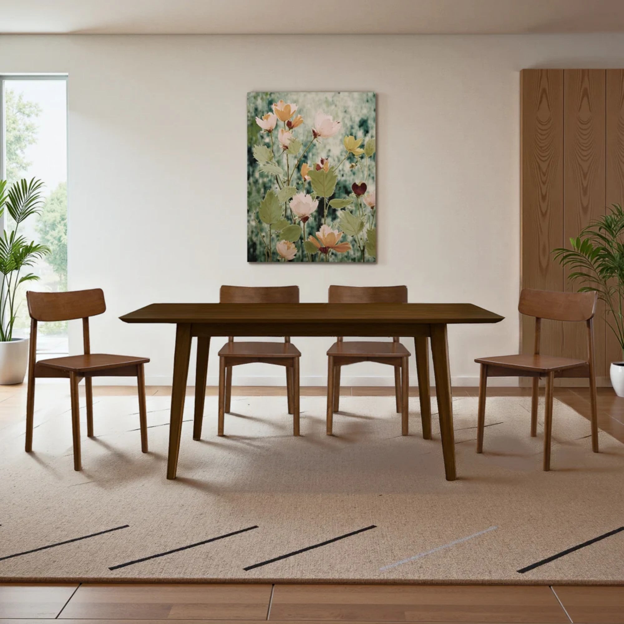 Walnut Dining Chair Set of 2
