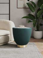 Anderson Sintered Stone Top Upholstered End Table
