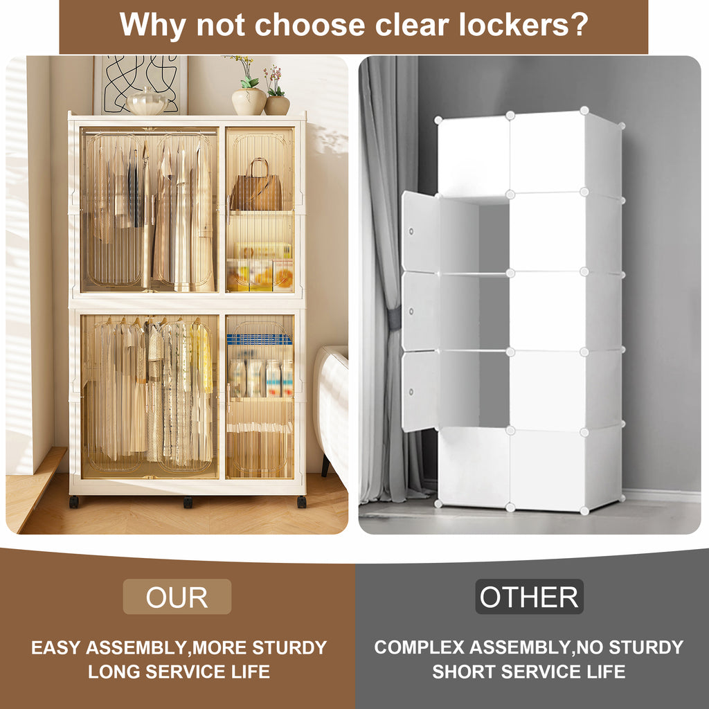 Portable Wardrobe Closet Storage Organizer