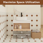 24" Floating Bathroom Vanity with Glossy