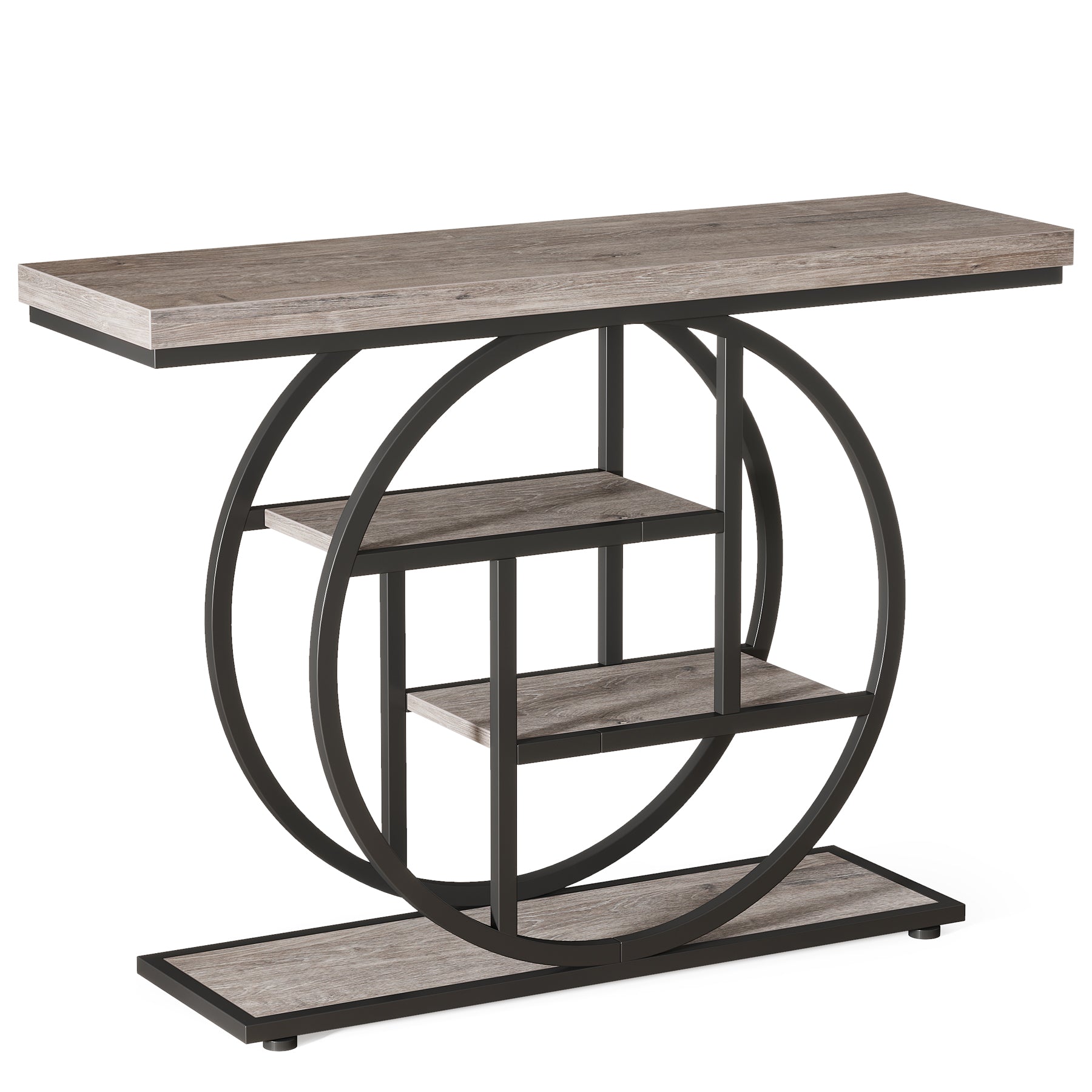 41.3" Industrial Console Table, 4-Tier