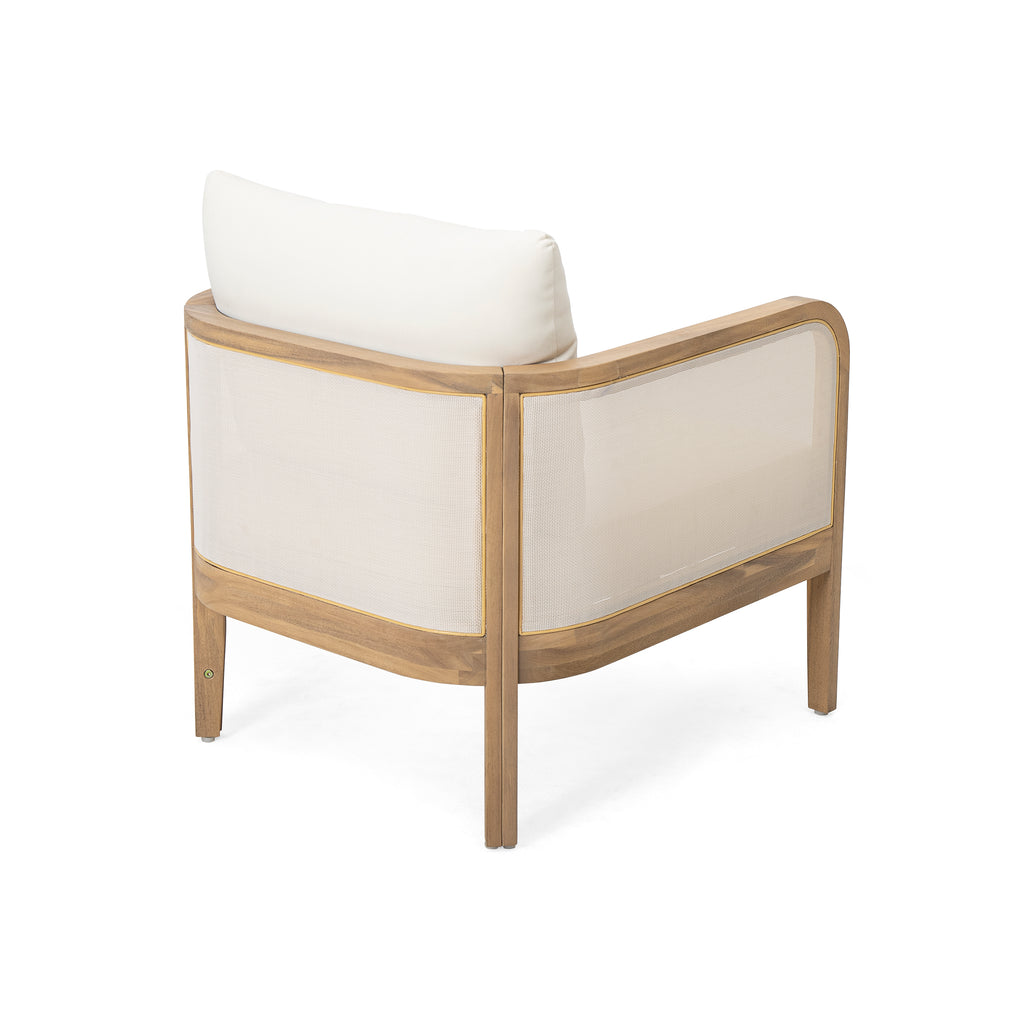 Outdoor Acacia Wood Patio Club Chair