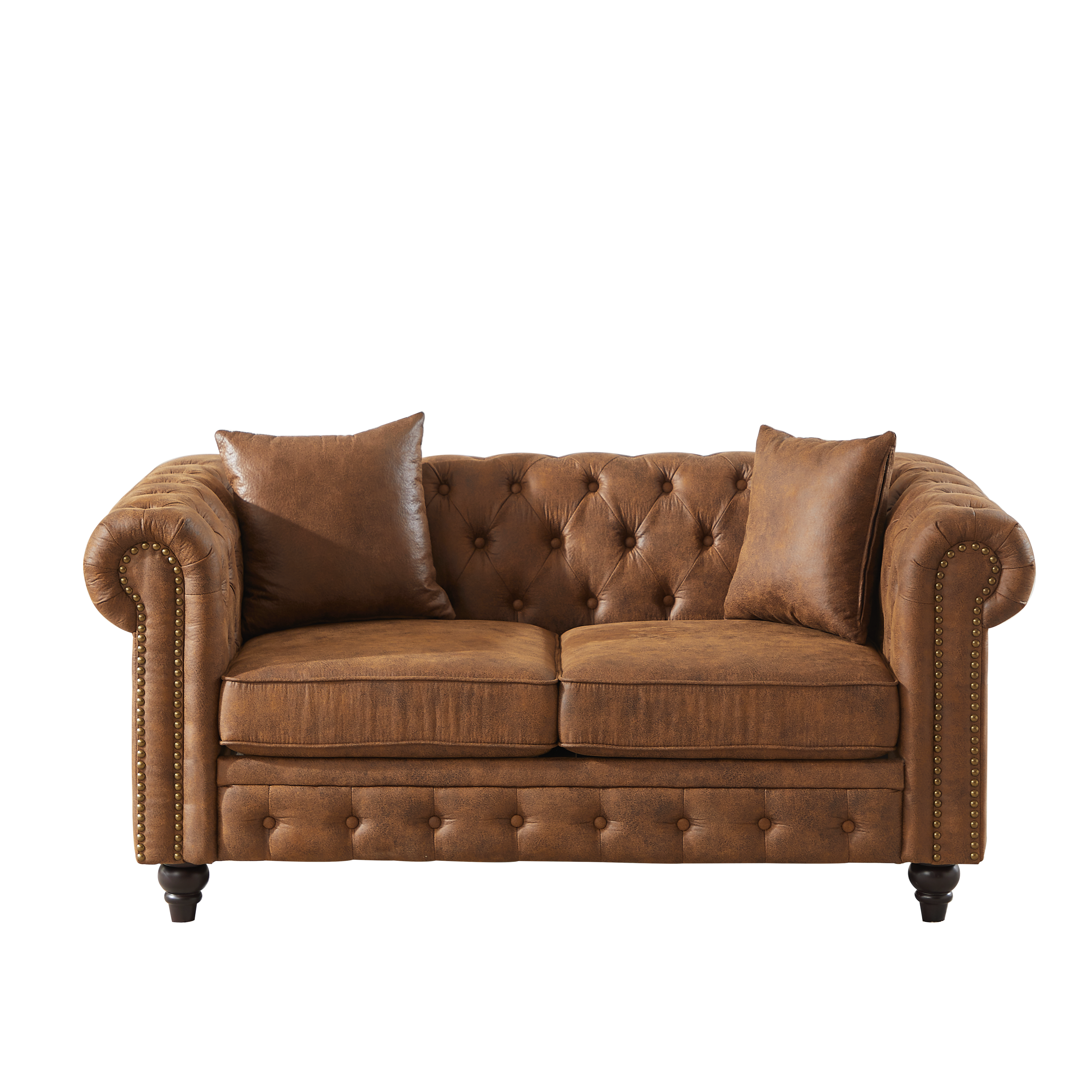 FX 63.5" Contemporary Design Chesterfield Sofa