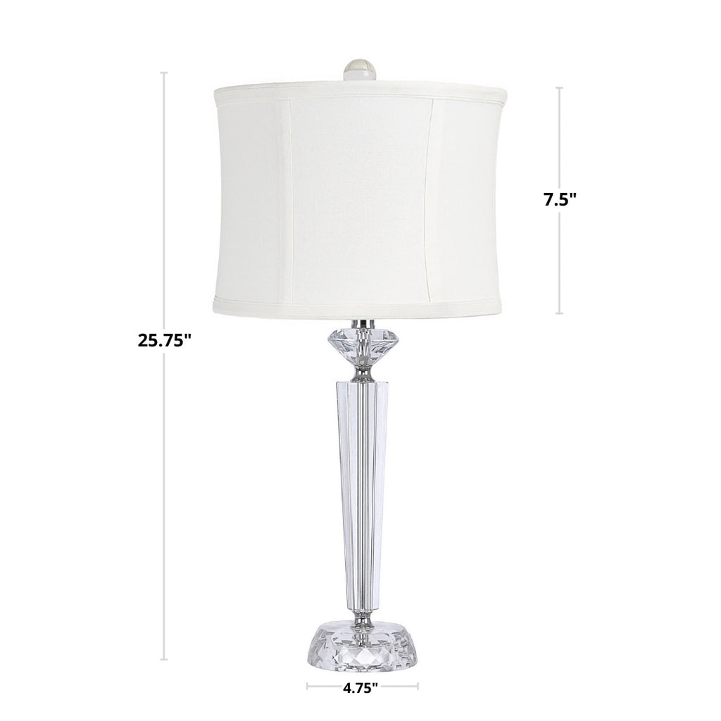 Diamond Torch 25.75" Contemporary Crystal Table Lamp