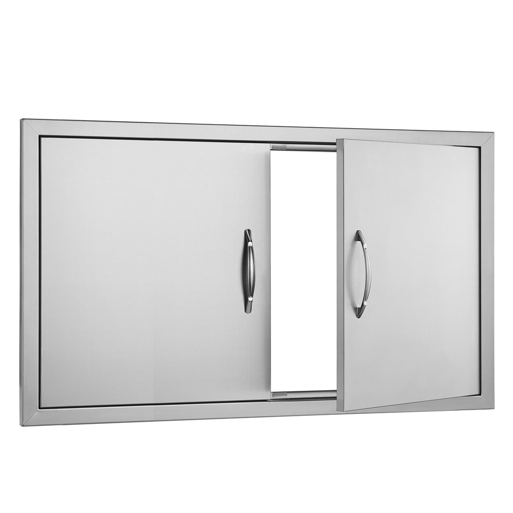 BBQ Access Door, 36W x 21H Inch Double Outdoor Kitchen Door