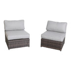 Fully Assembled Wicker 4-Person Outdoor Seating Group with Cushions