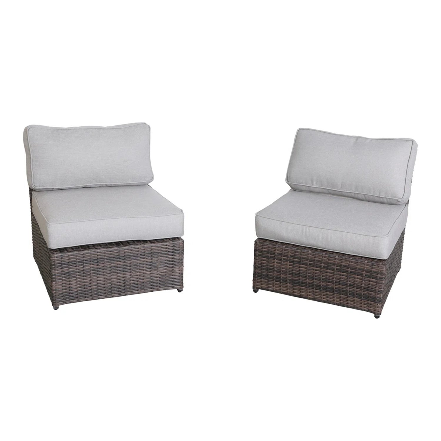 Fully Assembled Wicker 4-Person Outdoor Seating Group with Cushions