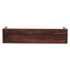 Solid Wood Belmont Wall-Mounted Console, 1 Drawer, 1 Shelf