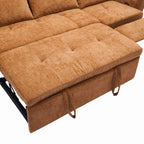 2-in-1 Sofa 82" Three-Seater Sofa with a Sofa Bed and Reversible Recliner
