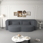 Modern Floor Sofa with 2 Pillows