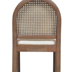 Panama 26.5" Curved Back Cane Rattan Counter Stool, Set of 2