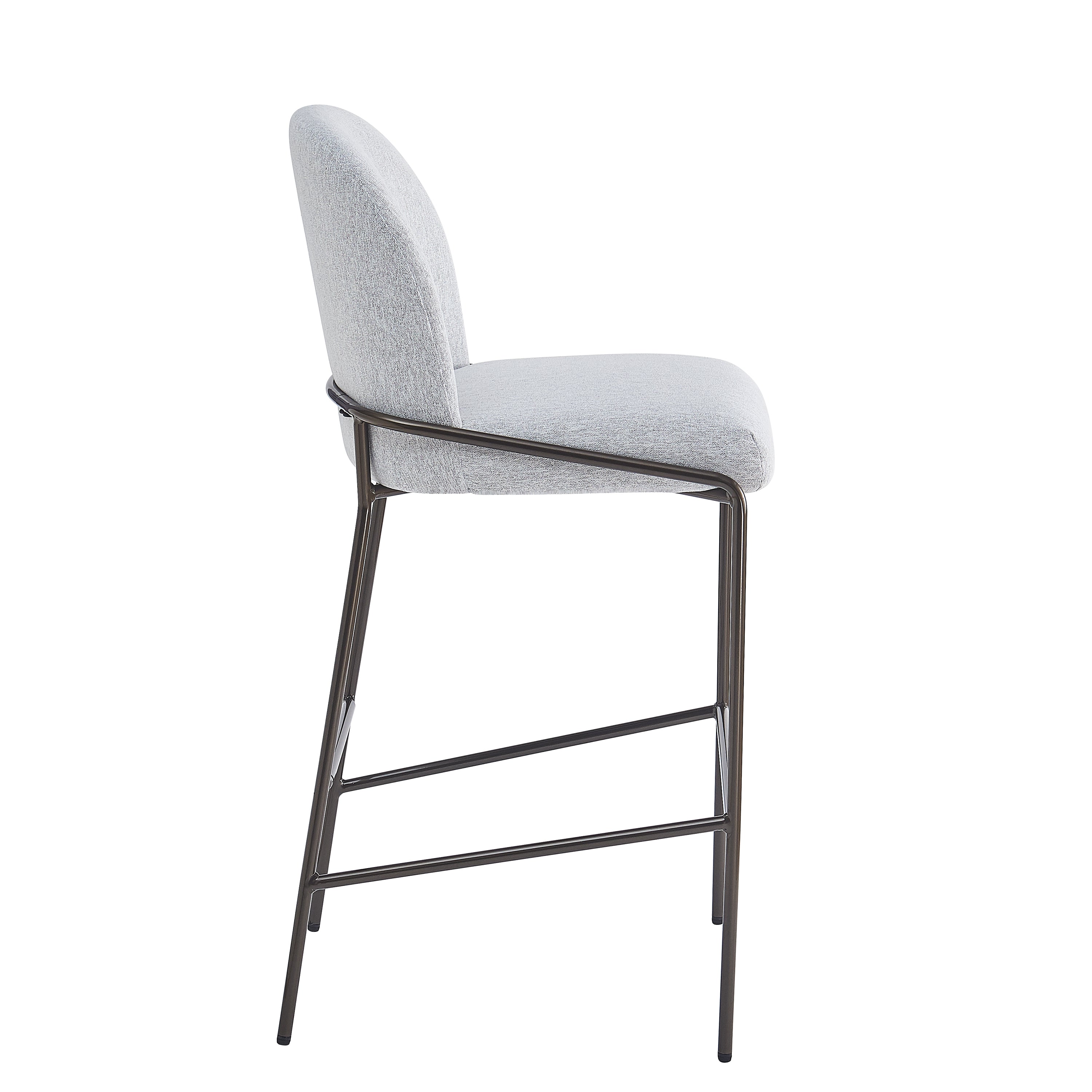 Galen Indoor Metal Upholstered Barstool