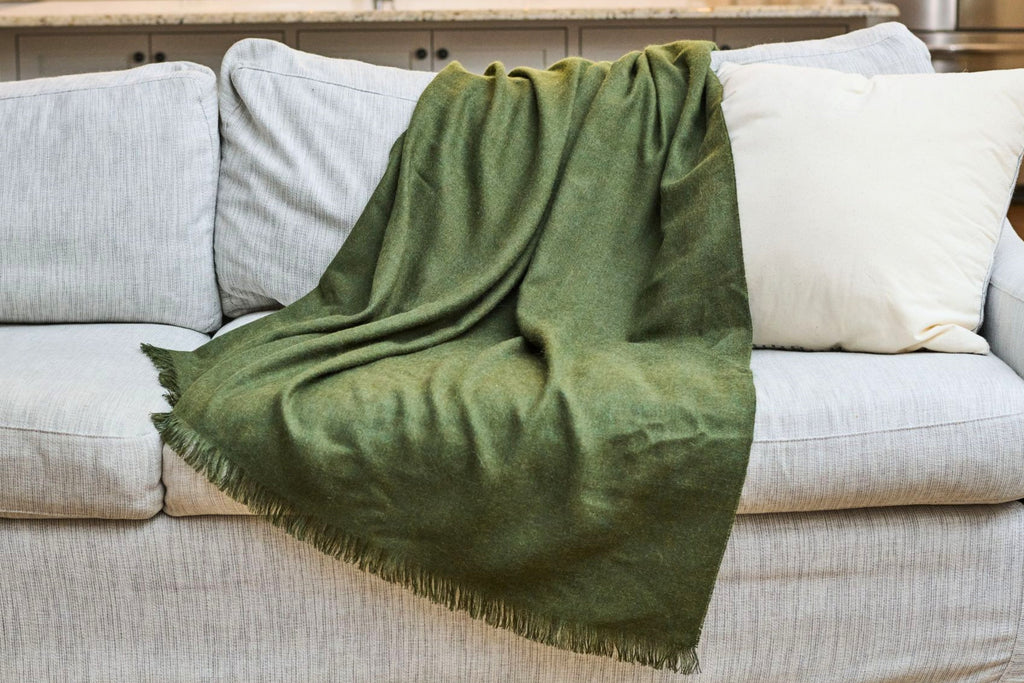 100% Alpaca Wool Throw Blanket