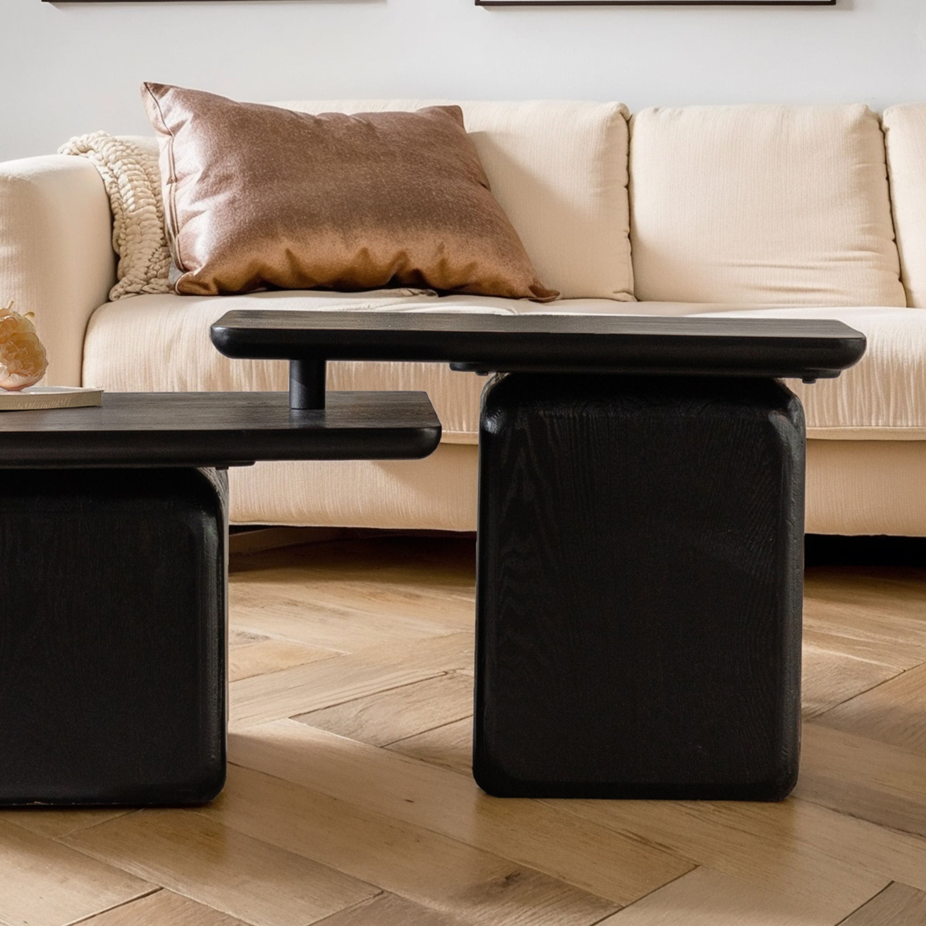 Vintage Fashion Style Square Coffee Table Set
