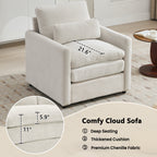 Cozy Upholstered Sofa Set Oversized Comfy Cloud Sofa