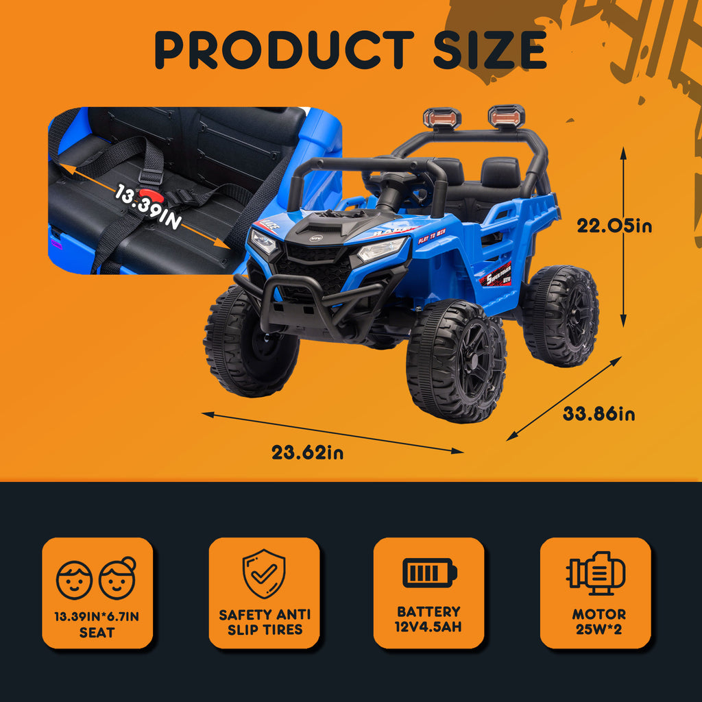 12V 2WD Kids Ride On UTV