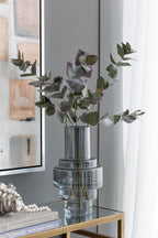 Geometric Design Smoke Luster Decorative Vase