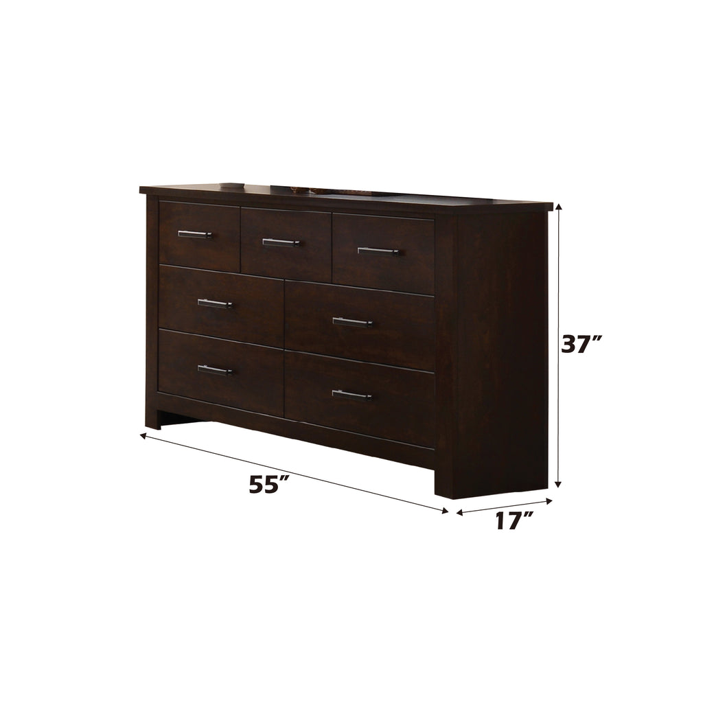 Panang Mahogany Finish Dresser