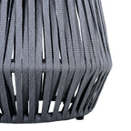Outdoor Side Table with Rope and Acacia Wood
