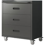 Heavy-Duty Metal Storage Cabinet with Wheels