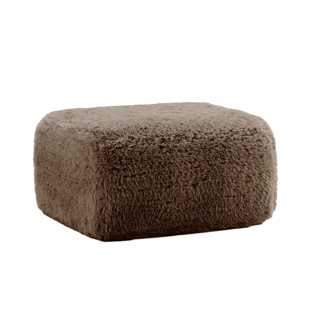 Aviana Ottoman Plush Fabric - Chocolate