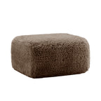 Aviana Ottoman Plush Fabric - Chocolate