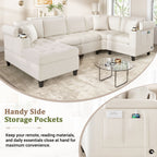 Modern U-Shaped Sectional Sofa