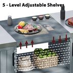 K&K 66.5" Outdoor Kitchen Island for Big