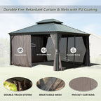 10' x 12' Hardtop Gazebo Outdoor Metal Gazebo