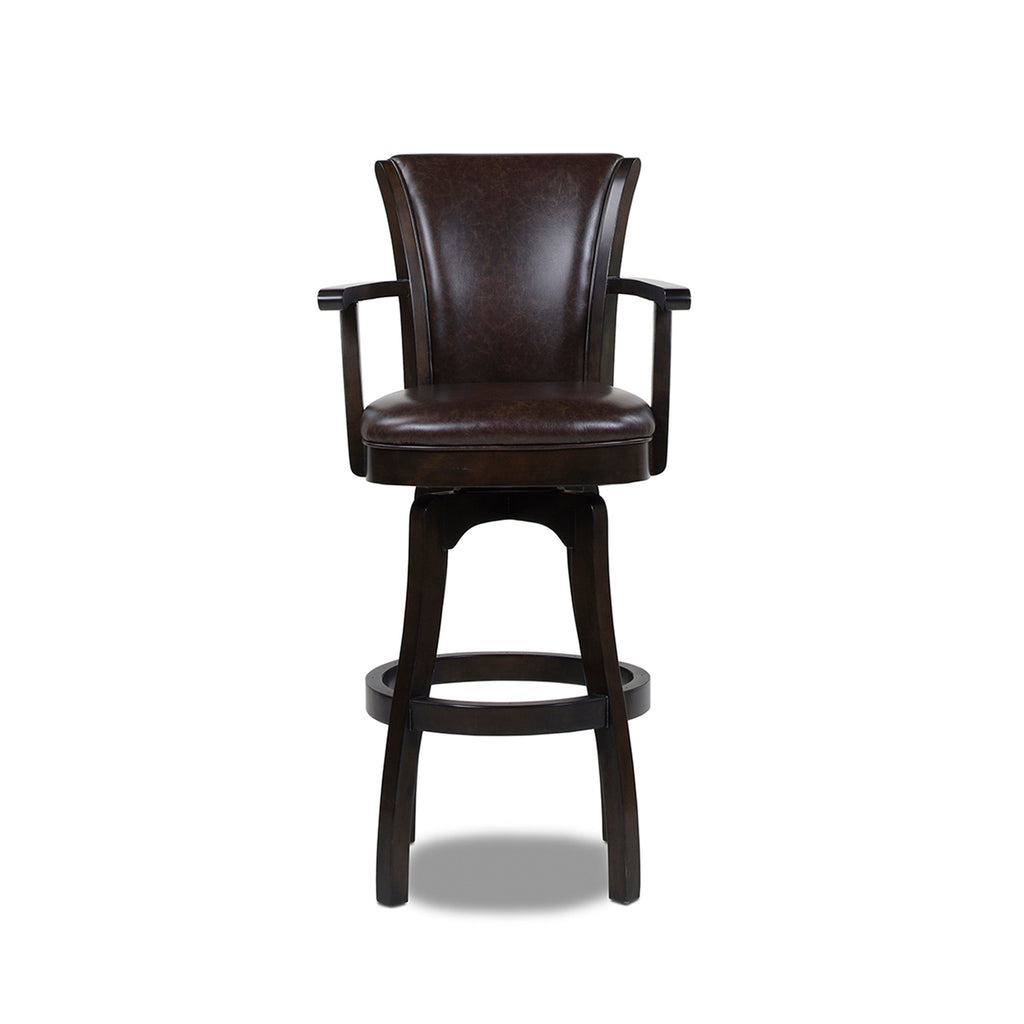 Williams 31" Swivel Bar Stool with Armrests, Vintage