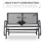 Outsunny 2-Person Outdoor Glider Bench