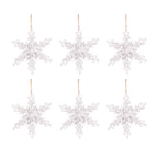 Iron Snowflake Hanger - Set of 6 Holiday Ornaments