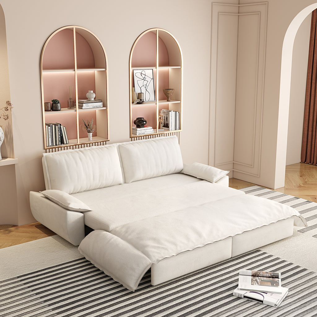 73.2" Queen Pull Out Sofa Bed