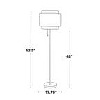 Tier 64" Contemporary Metal Floor Lamp