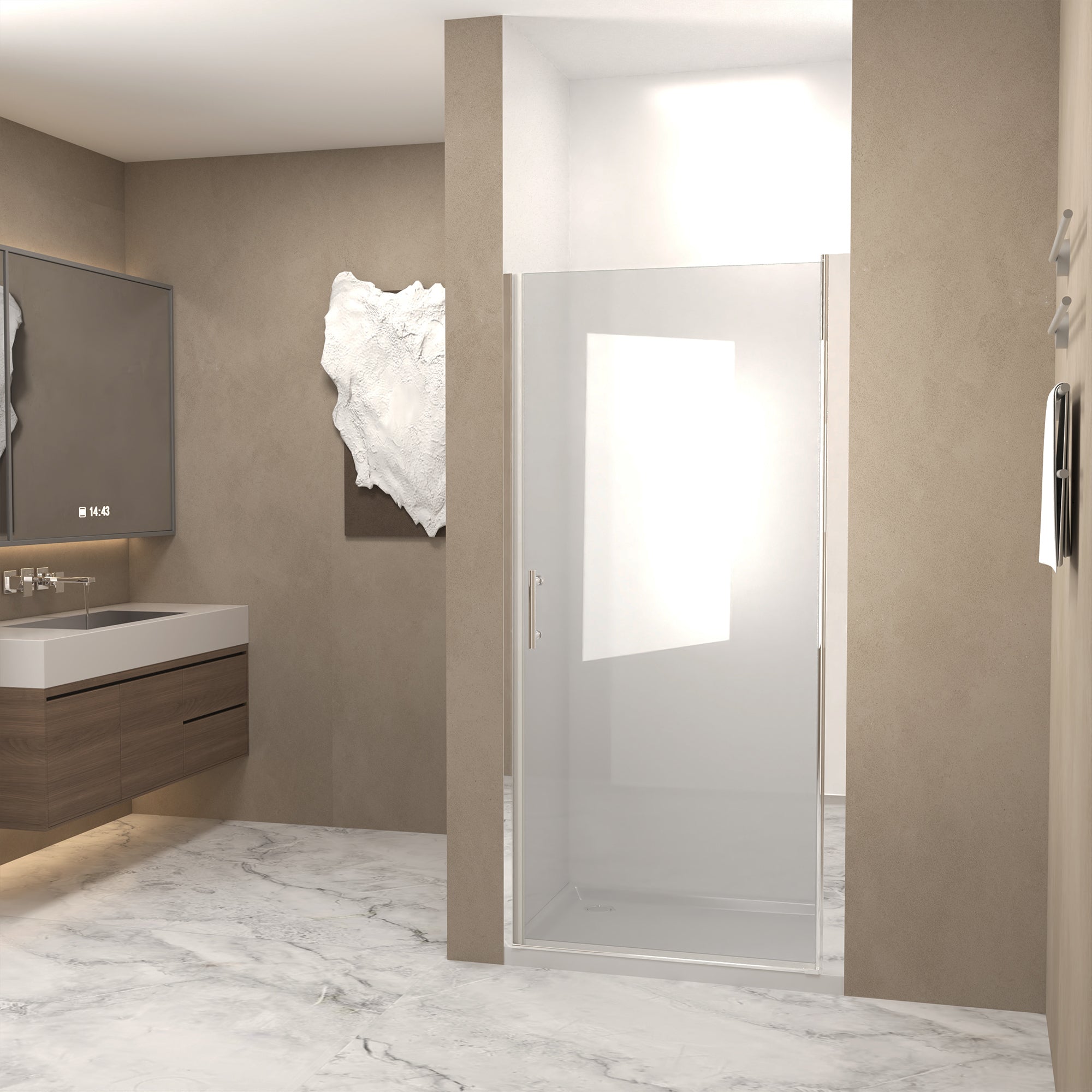 29-28"x 72" Pivot Shower Door